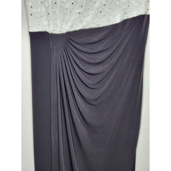 Ladies Formal Black & White Dress - Picture 5 of 6